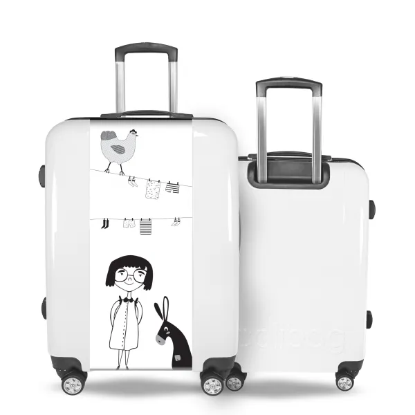 Valise Fille et Animaux