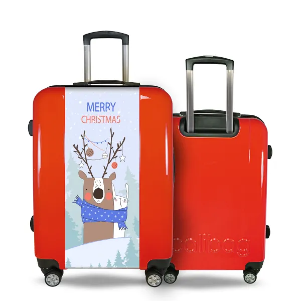 Reindeer and rabbit suitcase