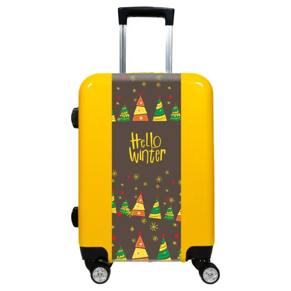 Valise Sapins_de_Noël_multicolores