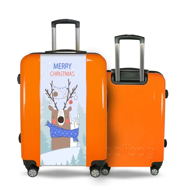 Reindeer and rabbit suitcase