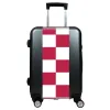 Valise Damier_rouge Gris