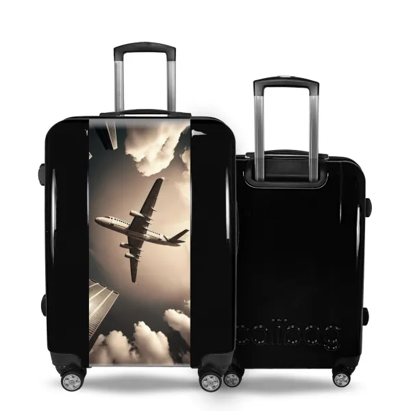 Valise Avion et Gratte-ciel sur valise