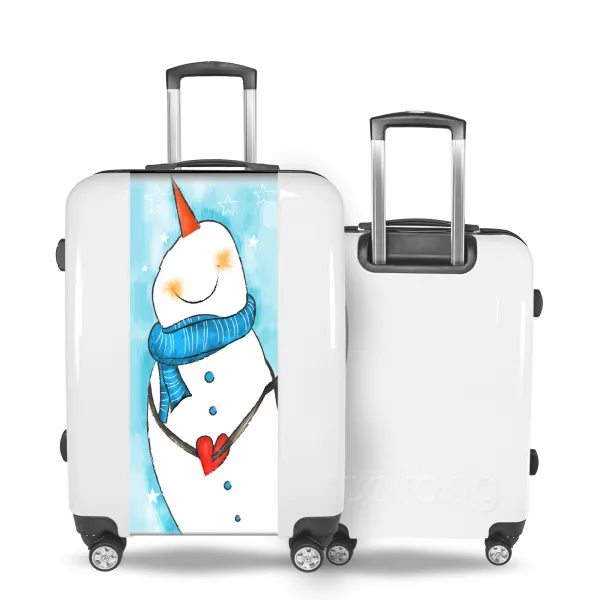 Happy Snowman Suitcase