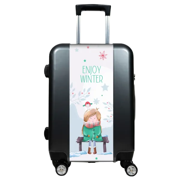 Valise Petite Fille en Hiver