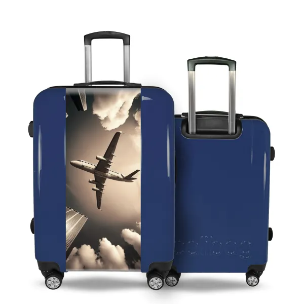 Valise Avion et Gratte-ciel sur valise