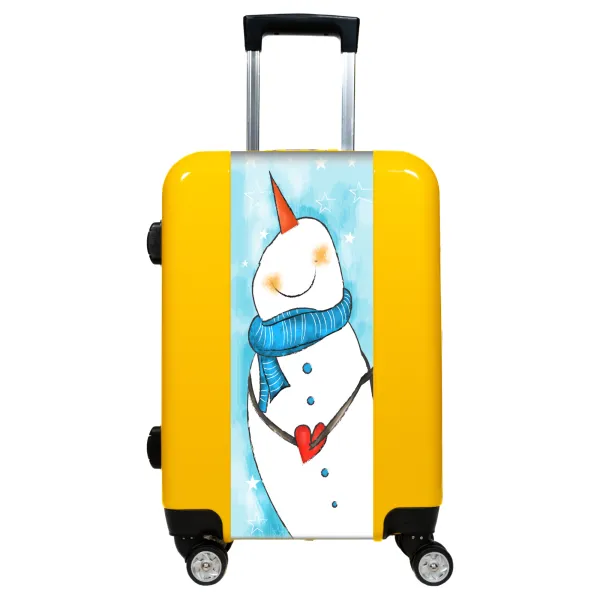 Happy Snowman Suitcase